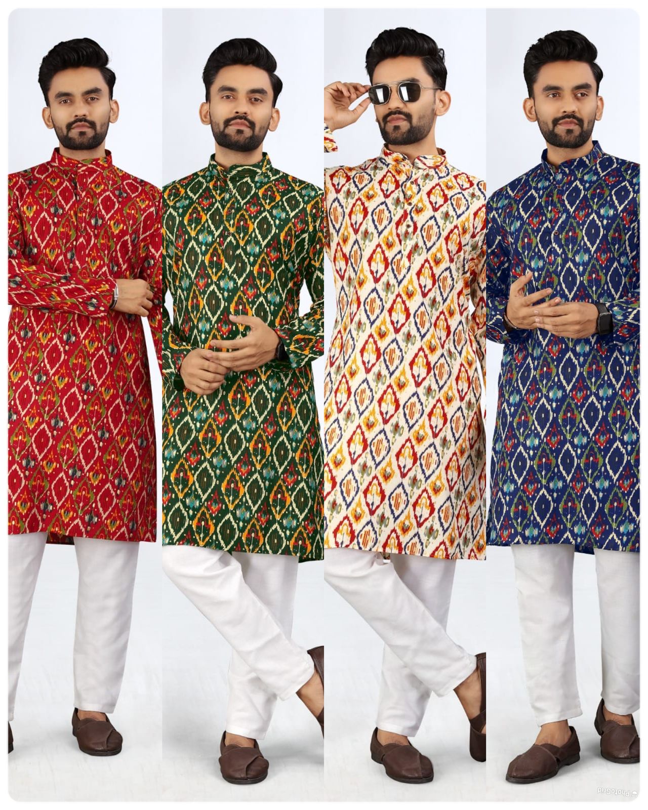 Printed kurta with foil print
