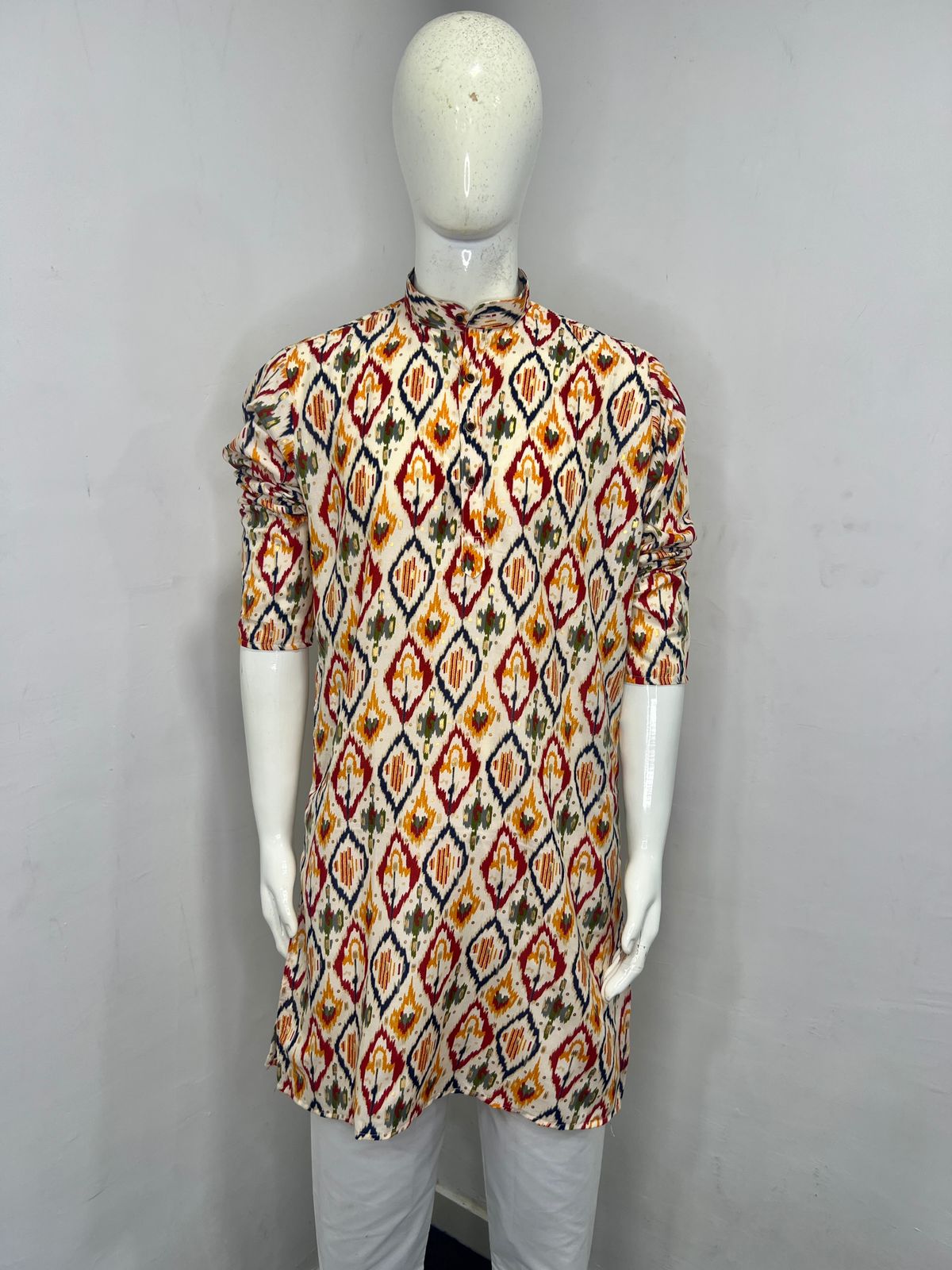 Printed kurta with foil print
