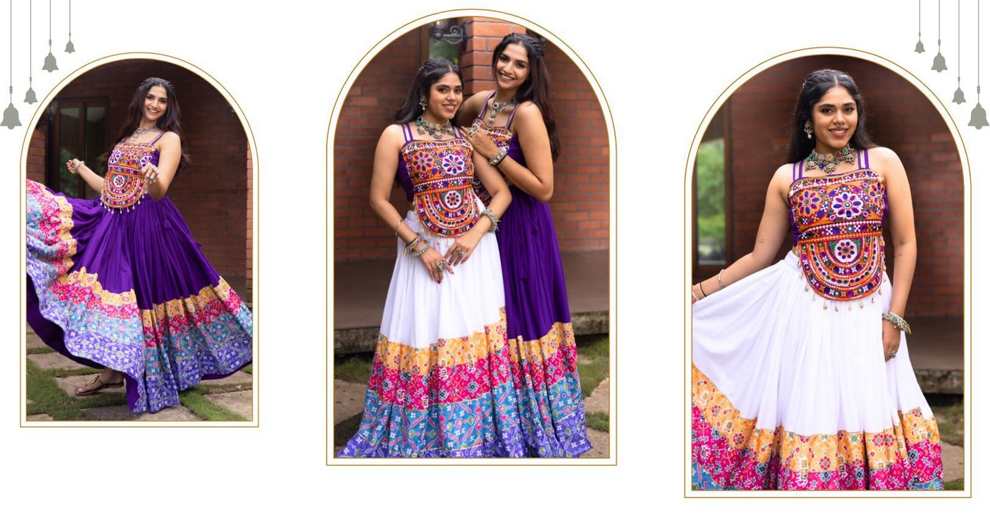Ethnic Women Lehenga With Fancy Top👜